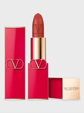 NIB Valentino Rosso Light-Lasting Wear Matte Lipstick in Copper Couture 409A